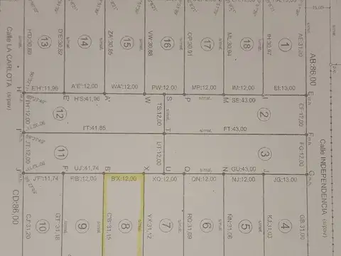 Terreno en Venta en San Carlos Norte, USD 13.500