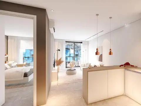 Departamento 2 ambientes con 1 baño