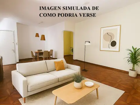 Departamento 3 ambientes con 2 baños