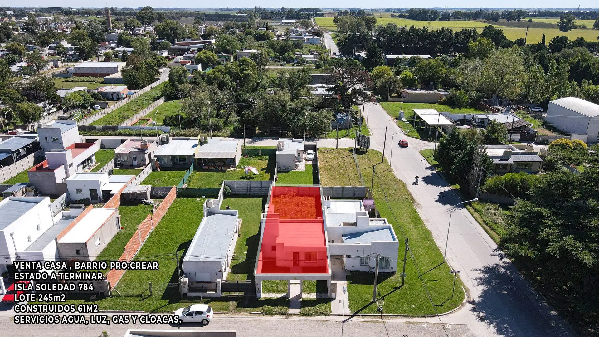Casa a terminar con gran potencial, 58m², Isla Soledad
