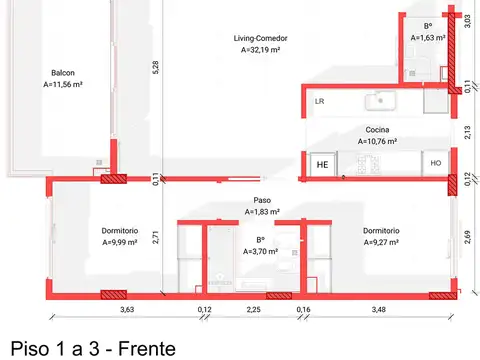 Departamento en Venta con 3 cocheras