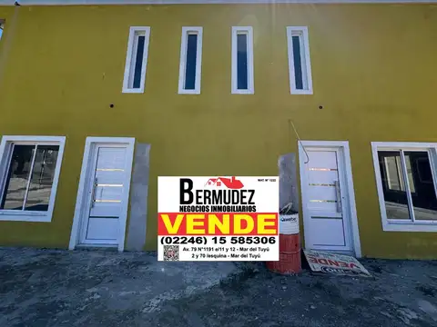 VENTA DUPLEX 3 AMBIENTES A ESTRENAR EN LAS TONINAS CALLE 5 ENTRE 38 Y 40 