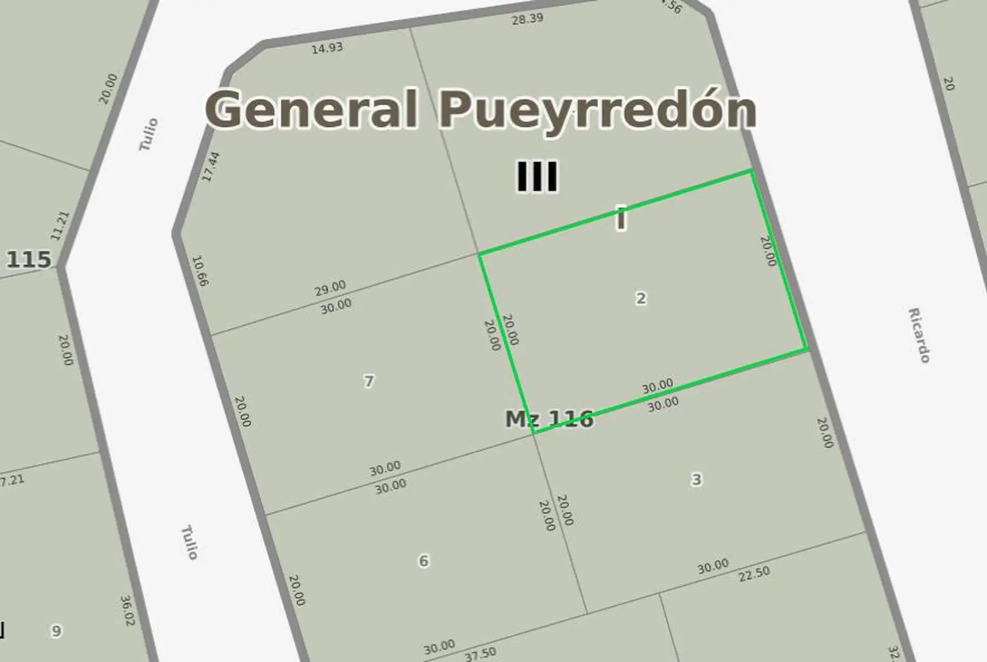 Lote de 600 m² en Sierra de los Padres