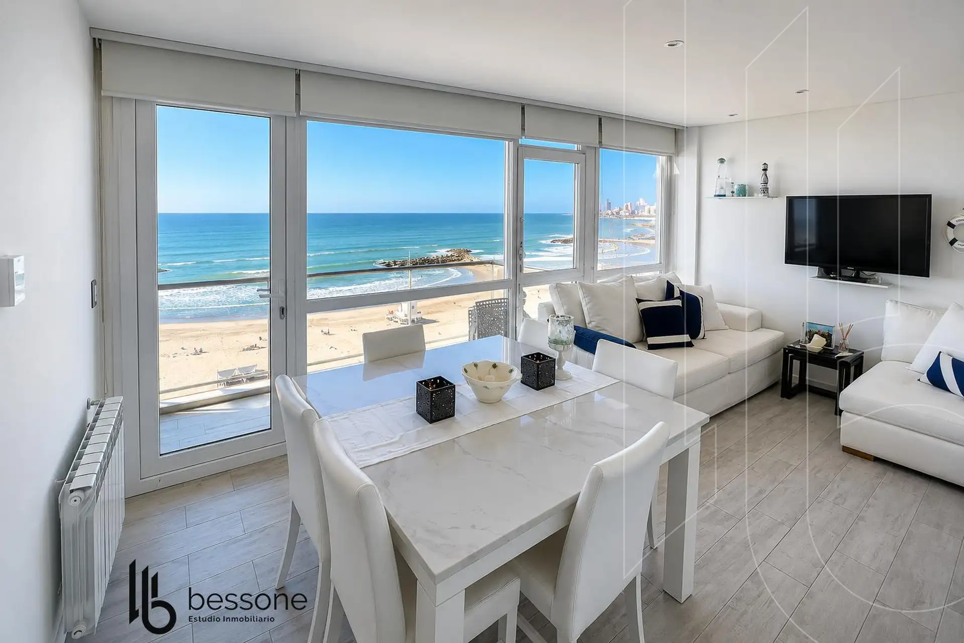 Depto 3 amb, 70m² con cochera y vista al mar — La Perla Norte