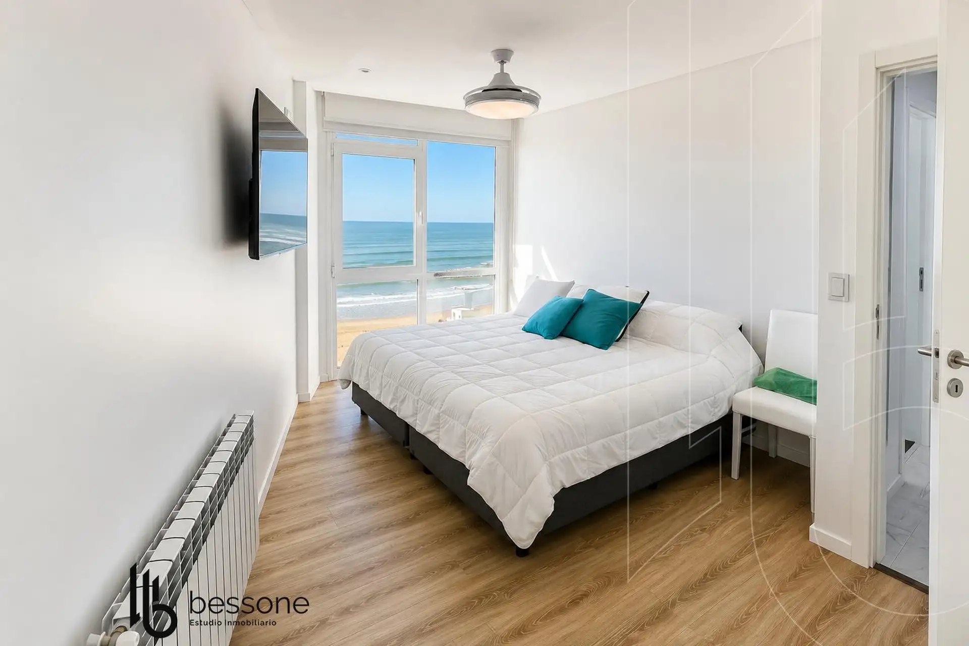 Depto 3 amb, 70m² con cochera y vista al mar — La Perla Norte