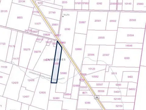 Venta de campo 6Has. sobre Ruta 11 Km. 146