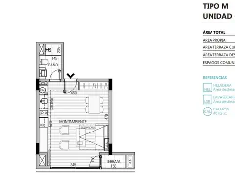 Departamento en Venta de Monoambiente