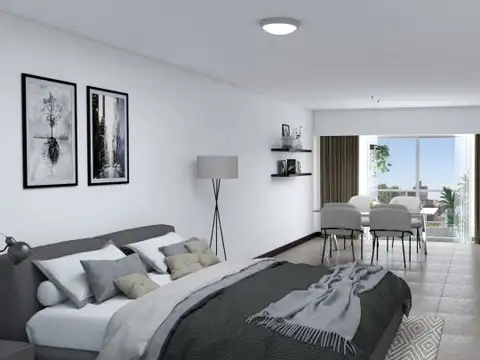 Departamento Monoambiente con 1 baño