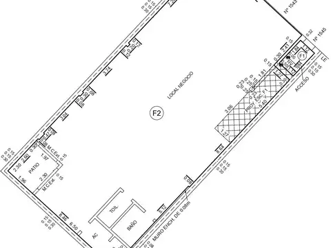 LINIERS. MONTIEL 1500. LOCAL EN VENTA 7,11 X 17,83