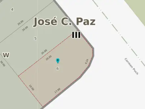 Lote en venta muy buena ubicación José C. Paz