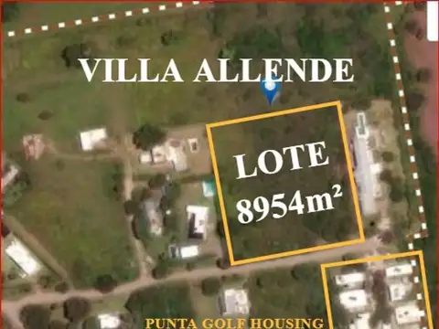 Desarrollistas - lote 8954m² - villa allende
