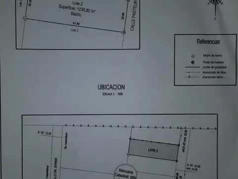 Terreno en Venta de 1237,0 m2