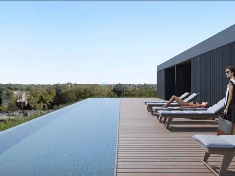 Departamento 2 ambientes con 2 baños