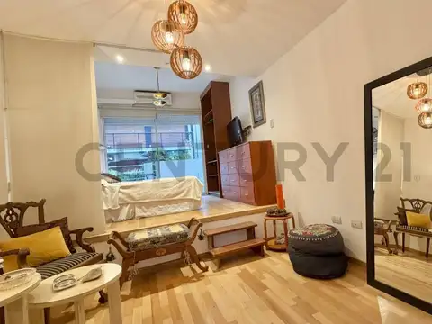 ALQUILER MONOAMBIENTE AMOBLADO EN LAS CAÑITAS – PISO ALTO, LUMINOSO Y CON BALCÓN