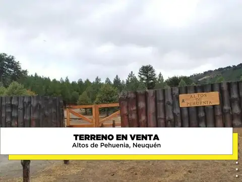 Terreno en venta Altos de Pehuenia