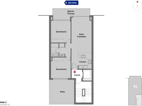 Departamento en Venta en Rosario, USD 168.000
