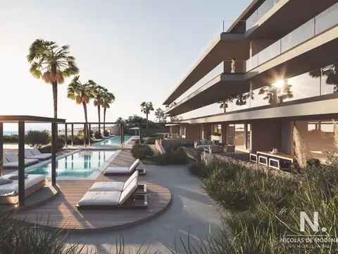 Sobre el mar en Manantiales 