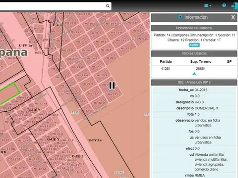 Terreno en Venta de 28854,0 m2