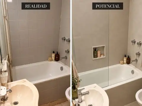 Departamento 3 ambientes con 1 baño