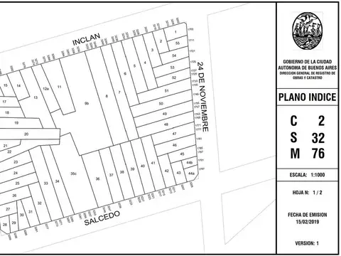 VENTA LOTE 8,60x23 PARQUE PATRICIOS