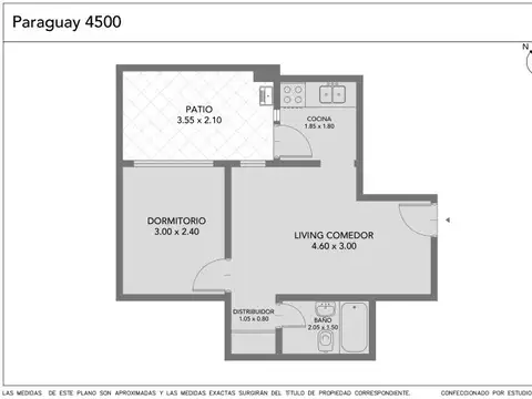 Paraguay al 4500 , Piso 0