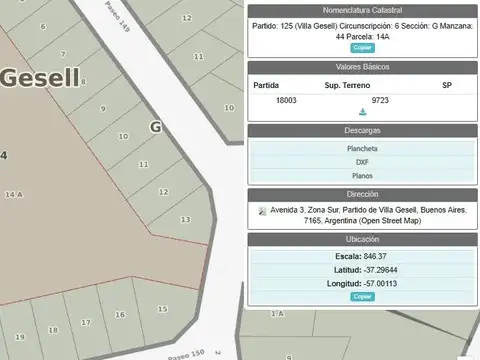 Terreno en Villa Gesell