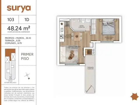 Departamento en Venta de 2 ambientes