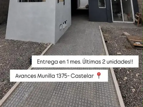 Venta departamentos de dos ambientes con fondo o terraza privada. Entrega septiembre 2026 . Opcional cochera. Anticipo y cuotas 