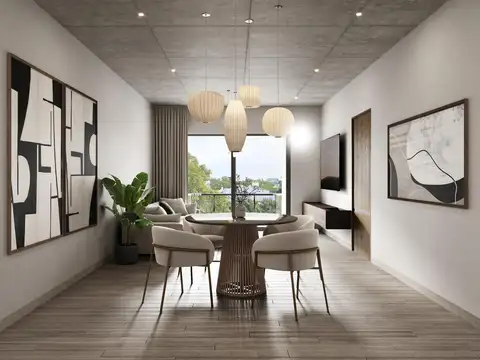 Departamento 2 ambientes con 2 baños
