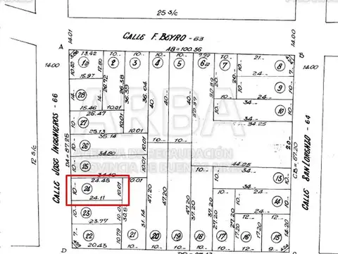 Terreno en Venta en Olivos, USD 120.000