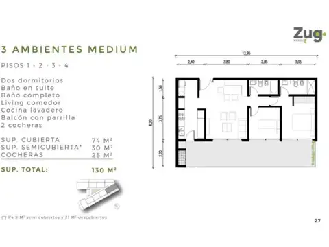 Departamento en venta con renta Zug Verdi, Pilar, Jose Verdi 3825