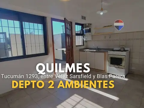 Departamento en Quilmes con cochera y patio propio