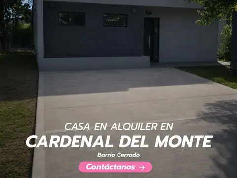 Casa en alquiler Cardenal del Monte