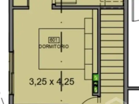 Departamento 2 ambientes con 1 baño