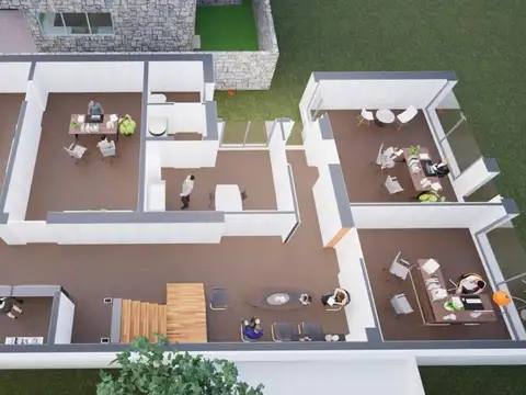 Oficina Monoambiente con 2 baños