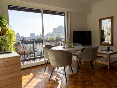 Luminoso 2 ambiantes con vista espectacular