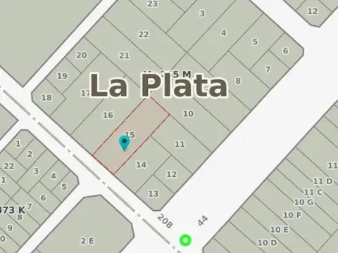 TERRENO EN VENTA 208 E/ 44 y 43 1140 m2 20x57