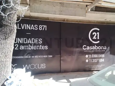 Departamento en Venta de 2 ambientes