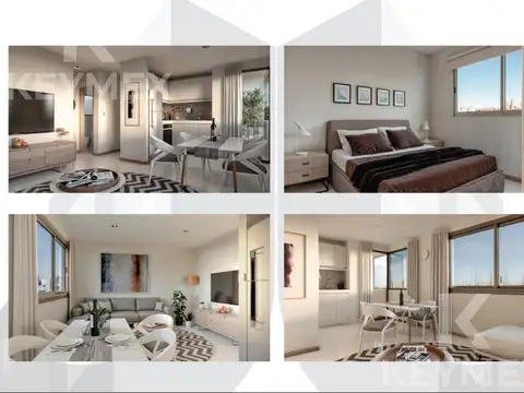 Departamento 2 ambientes con 1 baño