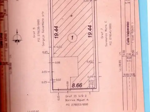 TERRENO SAN LORENZO 4300 8,66 X 20m 173m2