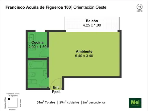 Acuña De Figueroa 121 , Piso 6