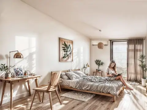 Departamento 2 ambientes con 1 baño