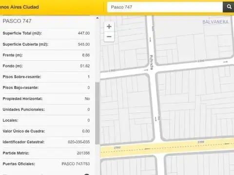 Imponente Lote de 8,66mts Fte.x51,62mts+Martillo.Corr.Medio.