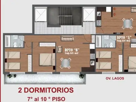 Departamento en Venta de 3 ambientes