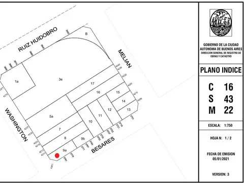 Terreno en Venta en Saavedra, USD 195.000