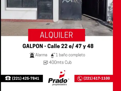 Galpón en Alquiler en La Plata, Partido de La Plata