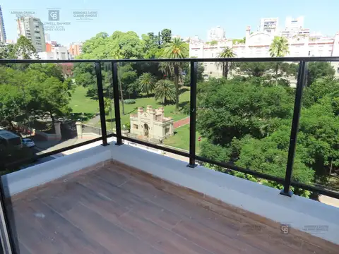 Alquiler monoambiente departamento balcón amenities Torre Atrium Eslovenia Las Cañitas