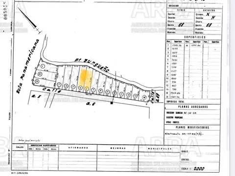 Terreno en Venta de 3011,0 m2