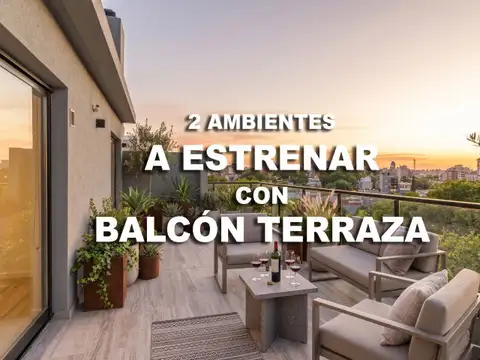 Departamento en Venta 2 Ambientes con Balcón Terraza a Estrenar en Villa Ortúzar