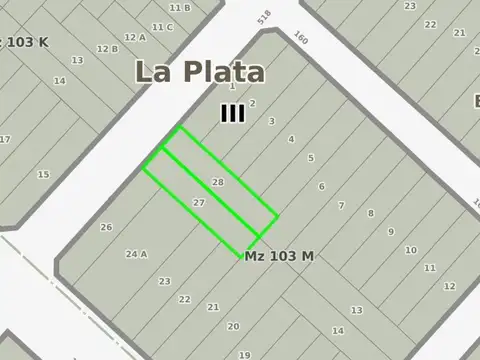 Terreno en Venta de 1000,0 m2